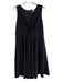 Hutch Size XL Black Polyester V Neck Sleeveless Back Zip Rib Knit Dress Black / XL