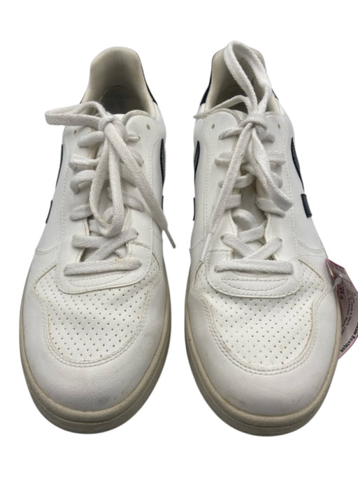 Veja Shoe Size 11.5 AS IS White & Black Leather Low Top Men's Shoes White & Black / 11.5