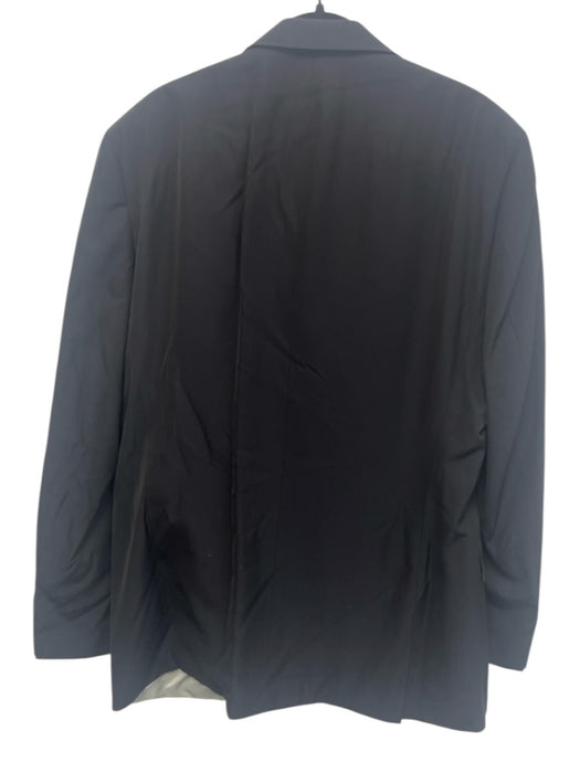 Hugo Boss Black Viscose Blend Solid 2 Button Men's Suit Black / 44L