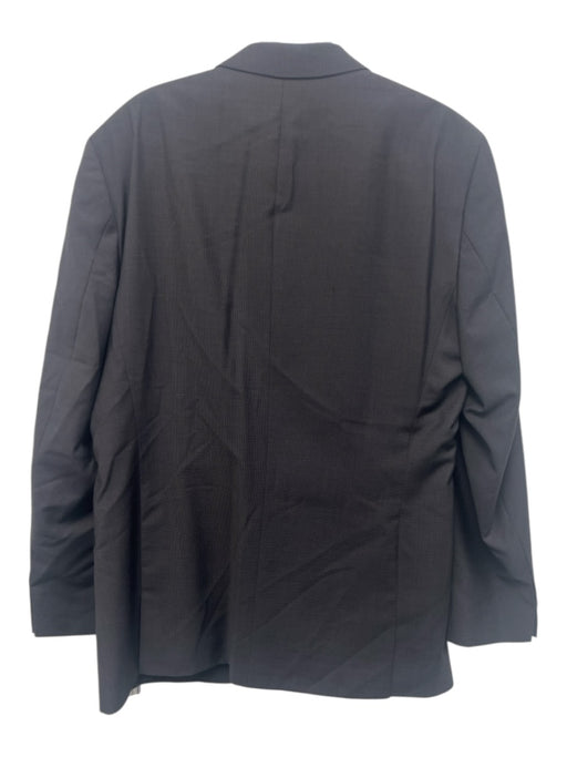 Hugo Boss Dark Gray Virgin Wool Striped 2 Button Men's Suit Dark Gray / 44L