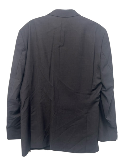 Hugo Boss Dark Gray Virgin Wool Striped 2 Button Men's Suit Dark Gray / 44L