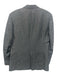 Hugo Boss Gray & White Virgin Wool Striped 2 Button Men's Suit Gray & White / 44L