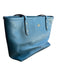 Coach Teal Leather Top Handles Zip Close Gold Hardware Bag Teal / S