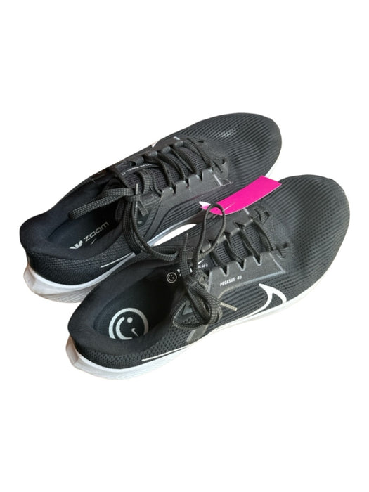 Nike Shoe Size 11 Black & White Canvas Perforated Athletic Men's Sneakers Black & White / 11