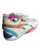 Puma Shoe Size 10 White & Blue Canvas & Leather Perforated Mid Top Sneakers White & Blue / 10