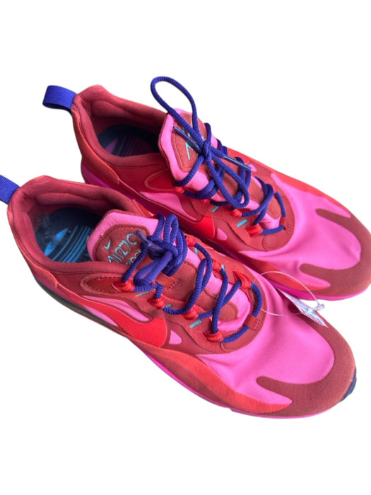Nike Air Shoe Size 9 Pink & Red Canvas & Leather Color Block Athletic Sneakers Pink & Red / 9