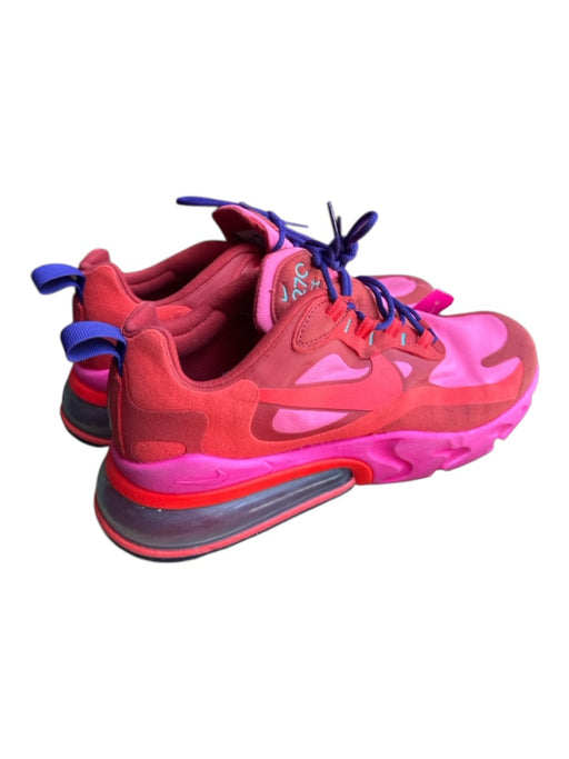 Nike Air Shoe Size 9 Pink & Red Canvas & Leather Color Block Athletic Sneakers Pink & Red / 9