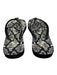 Tory Burch Shoe Size 8/8.5 Black & Cream Rubber Snake Flip Flop Sandals Black & Cream / 8/8.5
