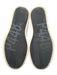 P448 Shoe Size 38 White & Gray Leather Upper Metallic Detail Perforated Sneakers White & Gray / 38