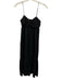 Joie Size 0 Black Spaghetti Strap Twist Knot Empire Waist Midi Dress Black / 0