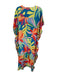 Marie Oliver Size XXS Blue, Yellow, Orange Polyester Cap Sleeve Fringe Dress Blue, Yellow, Orange / XXS