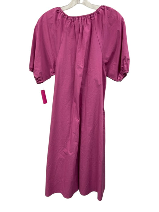 Never a Wallflower Size XS Light Purple Cotton Short Puff Sleeve Midi Dress Light Purple / XS