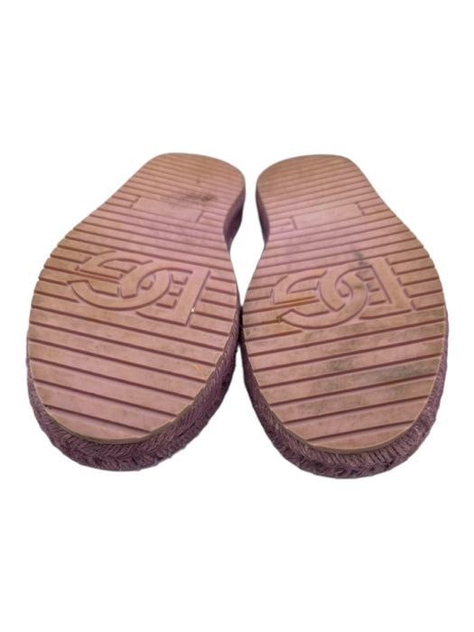 Dolce & Gabbana Shoe Size 39 Purple, Green, blue Canvas Lace Up Logo Espadrille Purple, Green, blue / 39