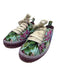 Dolce & Gabbana Shoe Size 39 Purple, Green, blue Canvas Lace Up Logo Espadrille Purple, Green, blue / 39