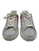 Versace Shoe Size 6 Pink, White, Silver Leather Upper Lace Up Crystals Sneakers Pink, White, Silver / 6