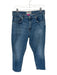 Everlane Size 30 Medium Wash Cotton High Waist Straight Leg Raw Hem Jeans Medium Wash / 30