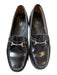GH Bass Shoe Size 8 Black Vegan Leather Clasp Detail Loafers Black / 8