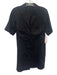 Everlane Size XS Black Linen Short Sleeve Breast Pockets Buttons Mini Dress Black / XS