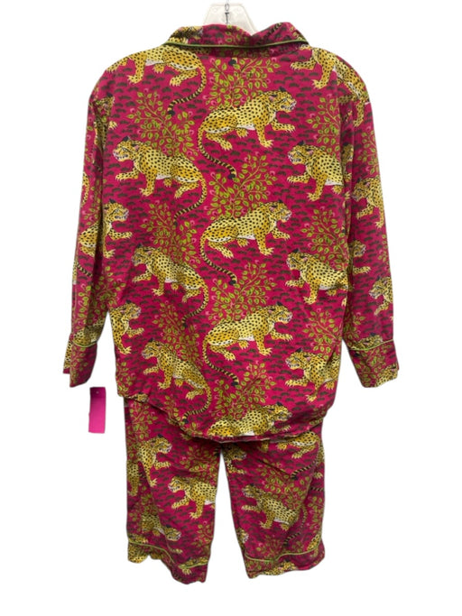 Print Fresh Size XS Hot Pink & Multi Cotton Long Sleeve Animal Pajama Pant Set Hot Pink & Multi / XS