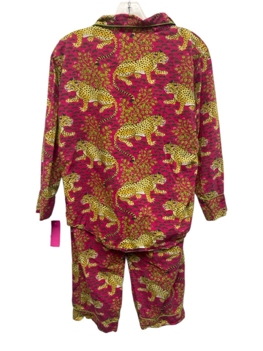 Print Fresh Size XS Hot Pink & Multi Cotton Long Sleeve Animal Pajama Pant Set Hot Pink & Multi / XS