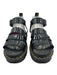 Dr Martens Shoe Size 7 Black Patent Leather Strappy Ankle Velcro Sandals Black / 7