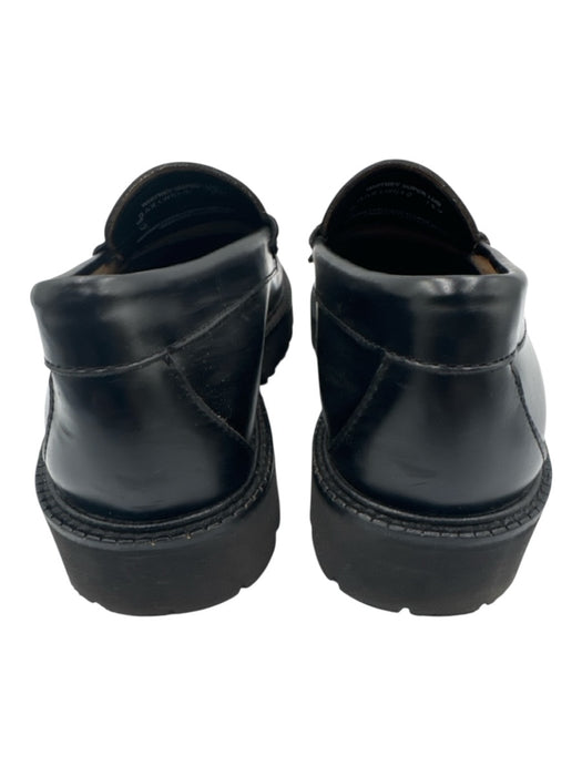 G. H. Bass & Co Shoe Size 7.5 Black Leather Foam Sole Platform Penny Loafers Black / 7.5