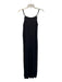 COS Size 4 Black Rayon Blend Spaghetti Strap Side Zip Pockets Jumpsuit Black / 4