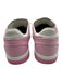 Chanel Shoe Size 36 White & Pink Leather & Canvas Lace Up Color Block Sneakers White & Pink / 36
