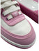 Chanel Shoe Size 36 White & Pink Leather & Canvas Lace Up Color Block Sneakers White & Pink / 36