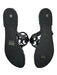 Tory Burch Shoe Size 9.5 Black & Blue Vegan Leather Mosaic Flip Flop Sandals Black & Blue / 9.5