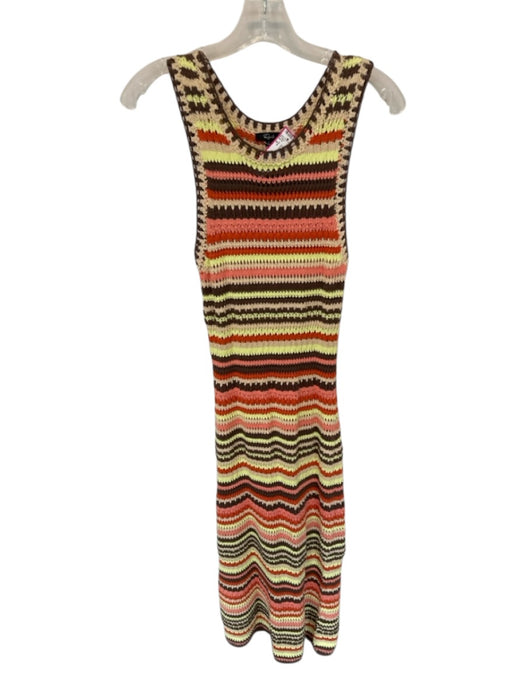 Rails Size S Brown & Orange Cotton Macrame Sleeveless Maxi Dress Brown & Orange / S