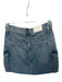 Pistola Size 24 Med Light Wash Cotton Blend High Waist Cargo Pockets Denim Skirt Med Light Wash / 24