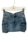 Pistola Size 24 Med Light Wash Cotton Blend High Waist Cargo Pockets Denim Skirt Med Light Wash / 24