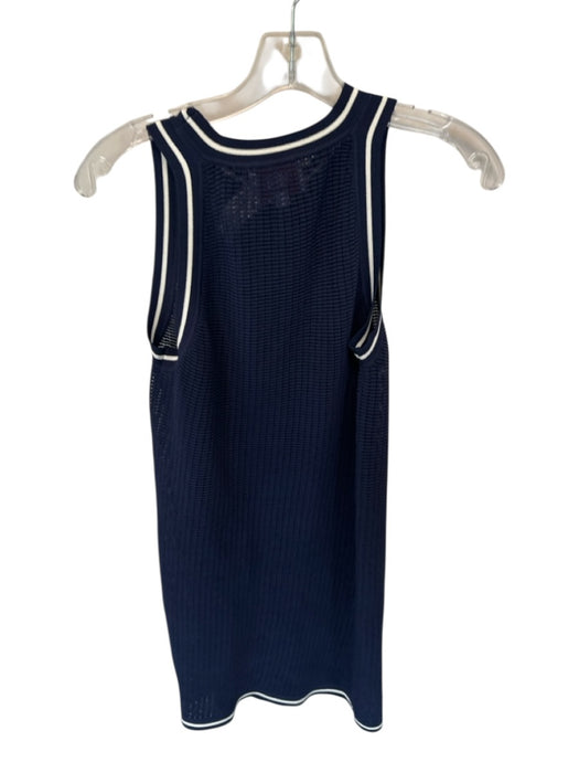 Solid & Striped Size S Navy & white Viscose Blend Sleeveless Knit Coverup Navy & white / S