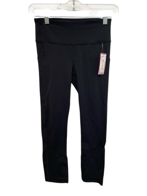 Lululemon Size 2 Black Missing Fabric Tag Elastic Waistband Athletic Leggings Black / 2