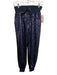 Cinq a Sept Size XXS Navy Blue Polyester Elastic & Drawstring Waist Pants Navy Blue / XXS