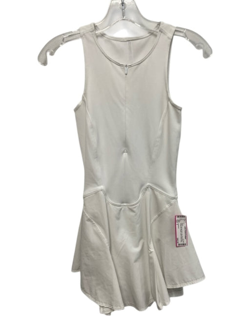 Lululemon Size 2 White Missing Fabric Tag Sleeveless Quarter Zip Athletic Dress White / 2
