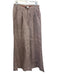 Wrap London Size 8 Taupe Gray Linen Mid Rise Pleated Wide Leg Pockets Pants Taupe Gray / 8