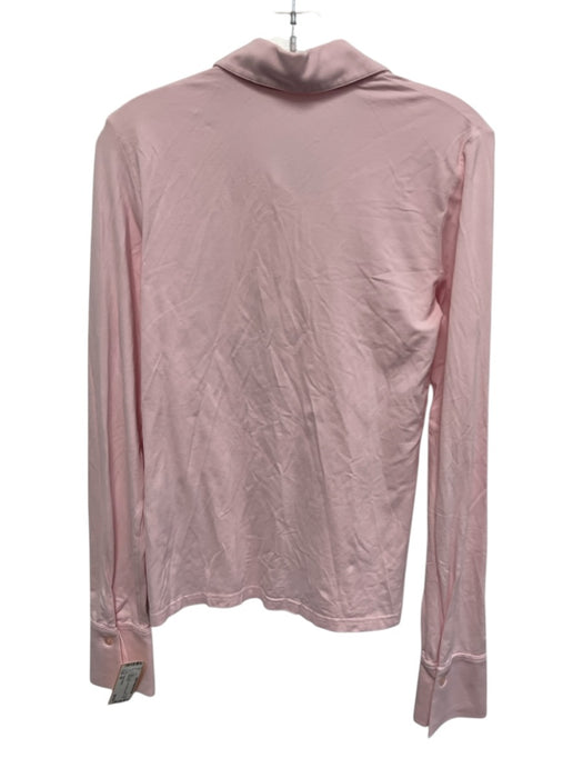 Anne Fontaine Size 42 Pink Cotton Long Sleeve Button Collar Top Pink / 42