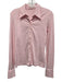 Anne Fontaine Size 42 Pink Cotton Long Sleeve Button Collar Top Pink / 42