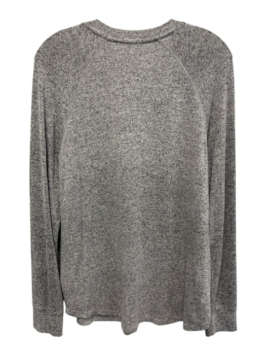 Rails Size S Gray Rayon & Polyester Long Sleeve Heathered V Neck Sweater Gray / S