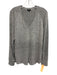 Rails Size S Gray Rayon & Polyester Long Sleeve Heathered V Neck Sweater Gray / S