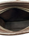 Coach Dark Brown Leather Zip Close Contrast Stitch Logo Silver hardware Bag Dark Brown / Mini