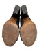 Donald Pliner Shoe Size 8.5 Black Canvas & Leather Snake Detail Open Toe Sandals Black / 8.5