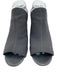 Donald Pliner Shoe Size 8.5 Black Canvas & Leather Snake Detail Open Toe Sandals Black / 8.5
