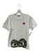 PLAY Comme des Garcons Size Medium Red, Green, White Cotton Short Sleeve Tee Top Red, Green, White / Medium