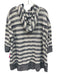 Free People Size Small Navy & Blue Polyester Blend Long Sleeve Striped Sweater Navy & Blue / Small