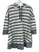 Free People Size Small Navy & Blue Polyester Blend Long Sleeve Striped Sweater Navy & Blue / Small