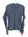 Lululemon Size 6 Dusty Blue Polyester Zip Front Zip Pocket Hood Athletic Top Dusty Blue / 6