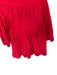 Aureum Size M Red Cotton Blend Button Up Collar Long Sleeve Mini Dress Red / M